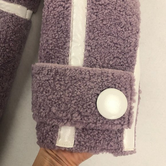 Stand Studio Women's Size 36 (US 4) Pale Iris Purple White Kenzie Coat MRSR $995 - Picture 5 of 13